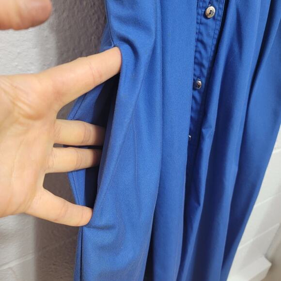 VTG Blue Dress - Picture 6 of 9